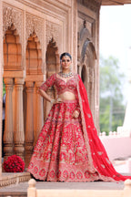 Ruby Blossom Majesty Bridal Lehenga