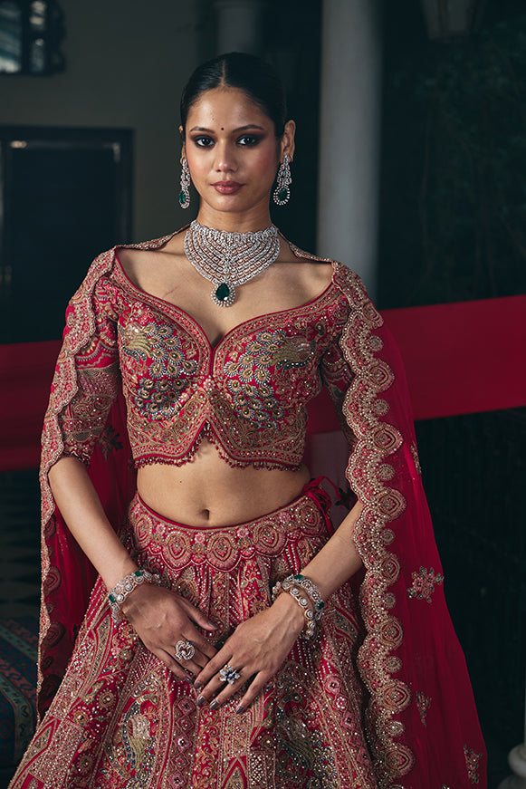 Imperial Zardozi Handcrafted Bridal Couture Lehenga