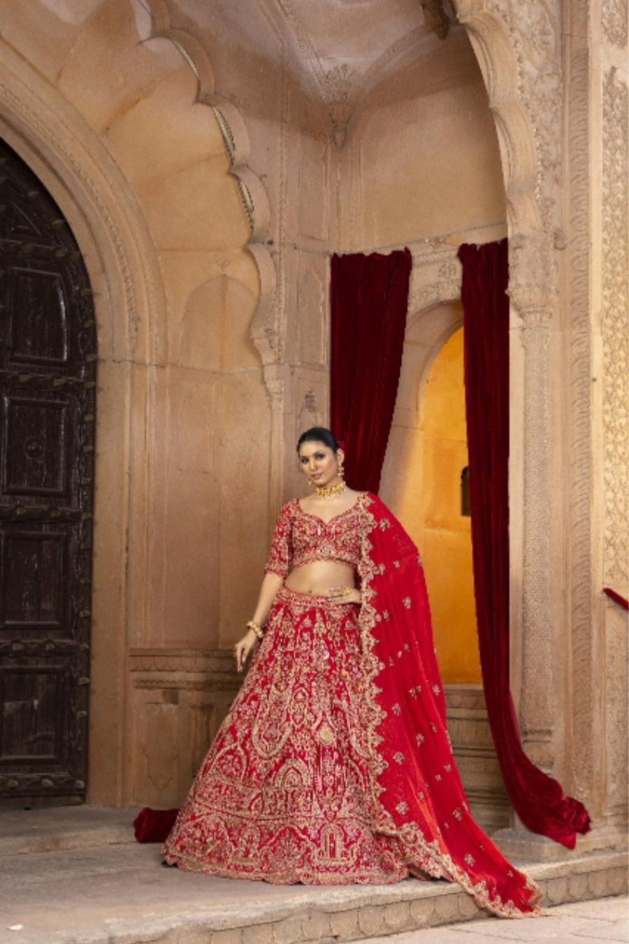 Ruby Opulence Royale Bridal Lehenga