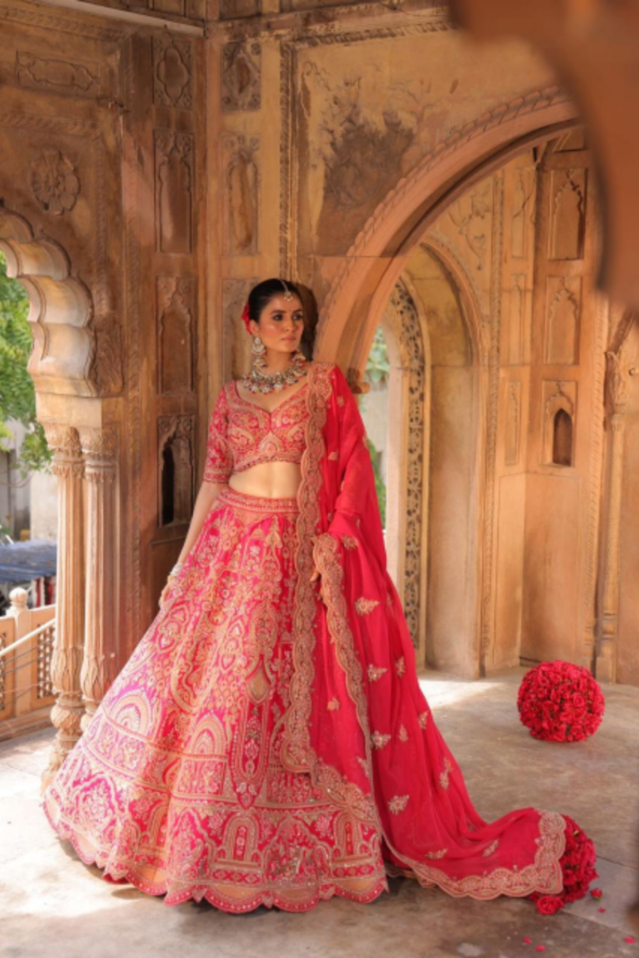 Rani Mahal Grandeur Zardosi Wedding Ensemble