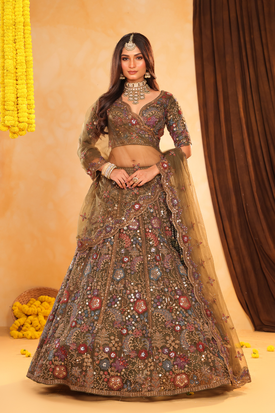 Heer – Bloom in Olive Grace