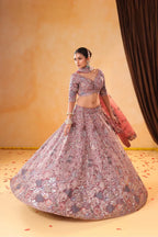 Sitara Noor – Lavender Thread & Sequin Work Lehenga