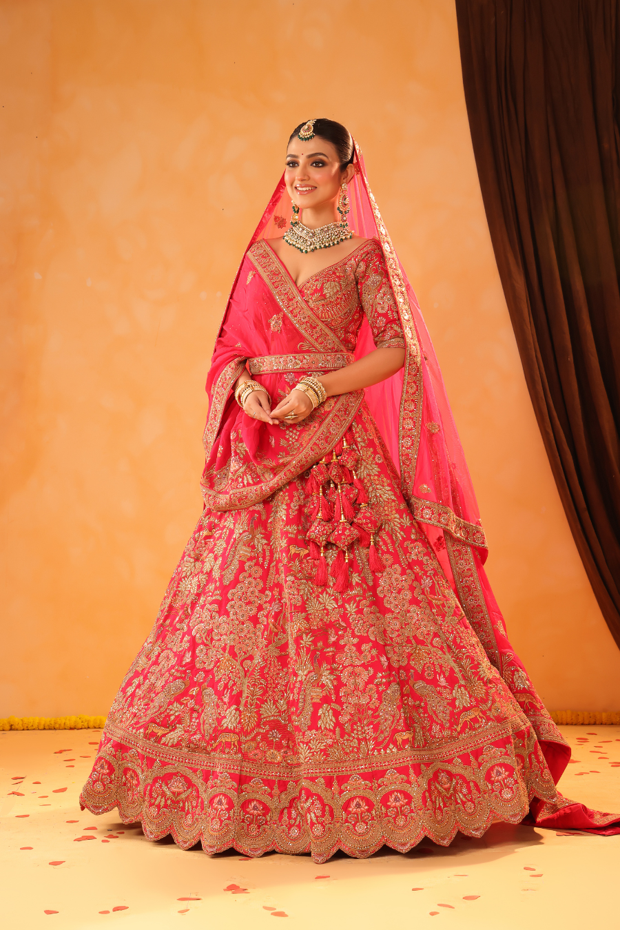 Peacock Riwaayat – Rani Pink Bridal Lehenga
