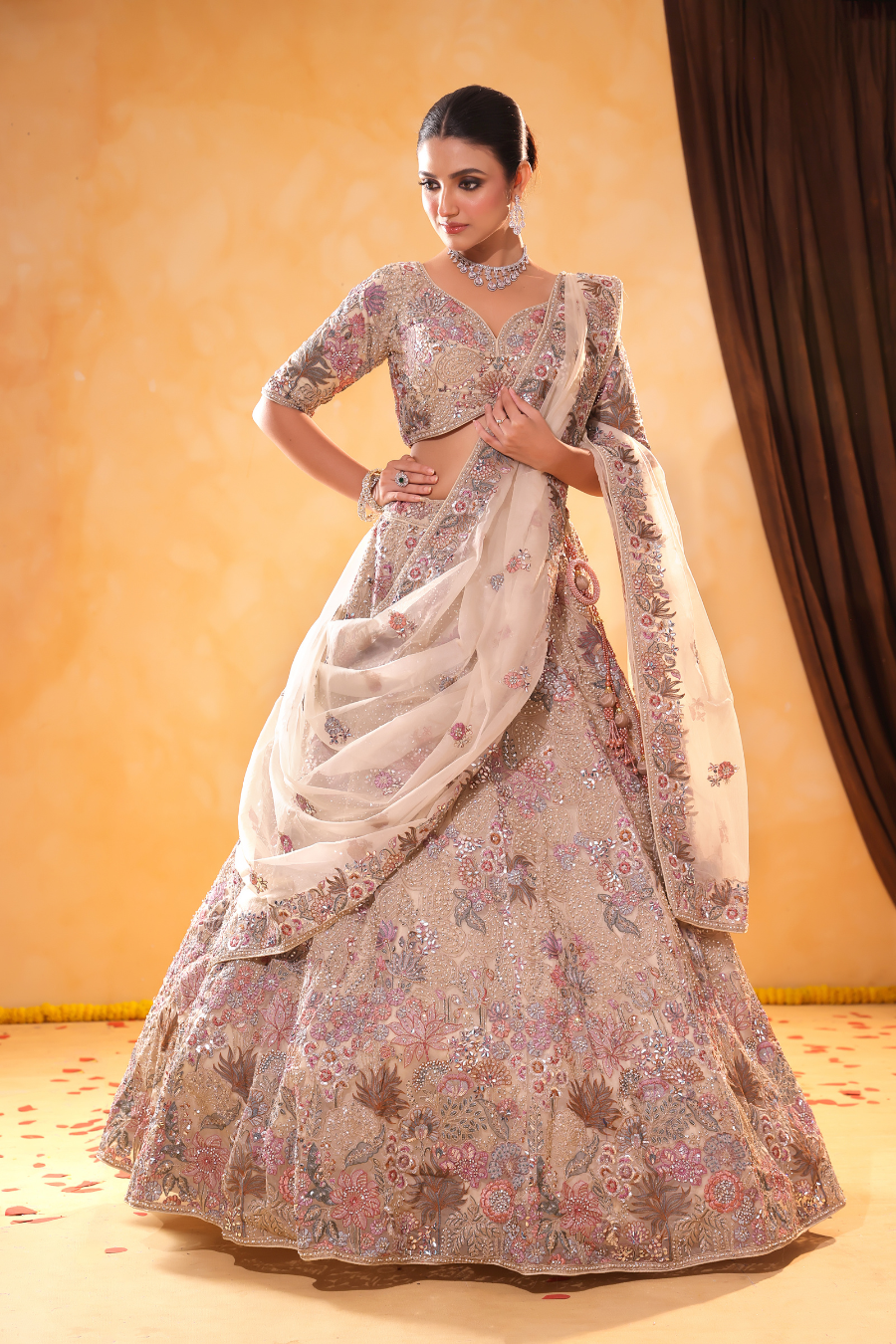 Beige Reverie – Classic Neutral Lehenga