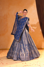 Neel Riwaz – Royal Banarasi Zari Lehenga