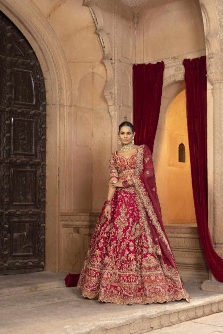 Maroon Regal Lehenga