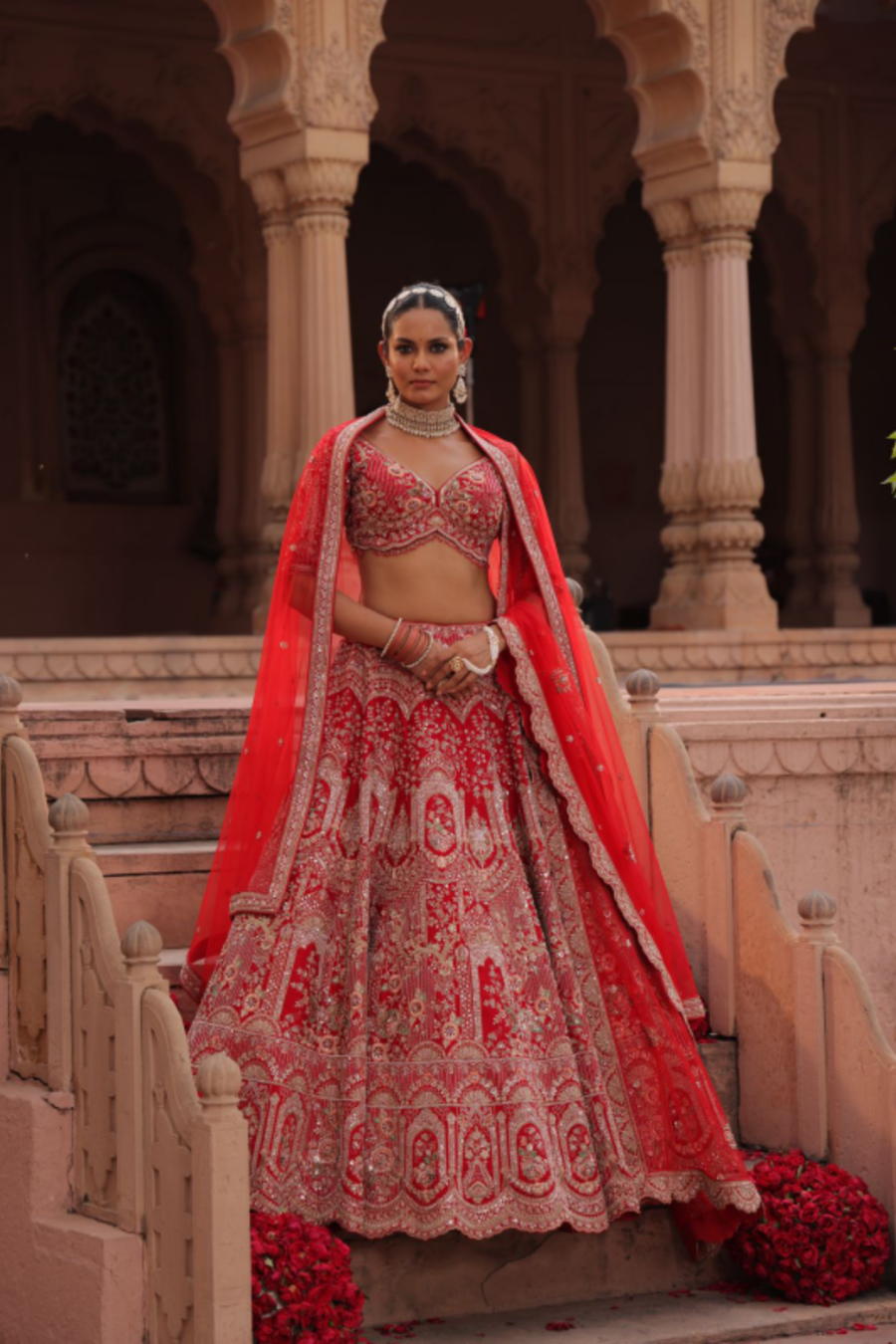 Radiant Red Bridal Lehenga