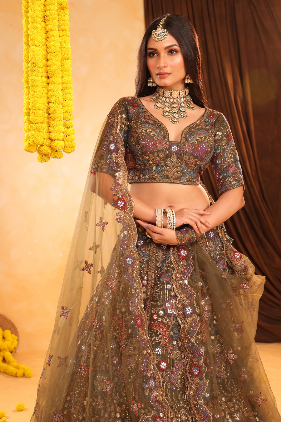 Heer – Bloom in Olive Grace
