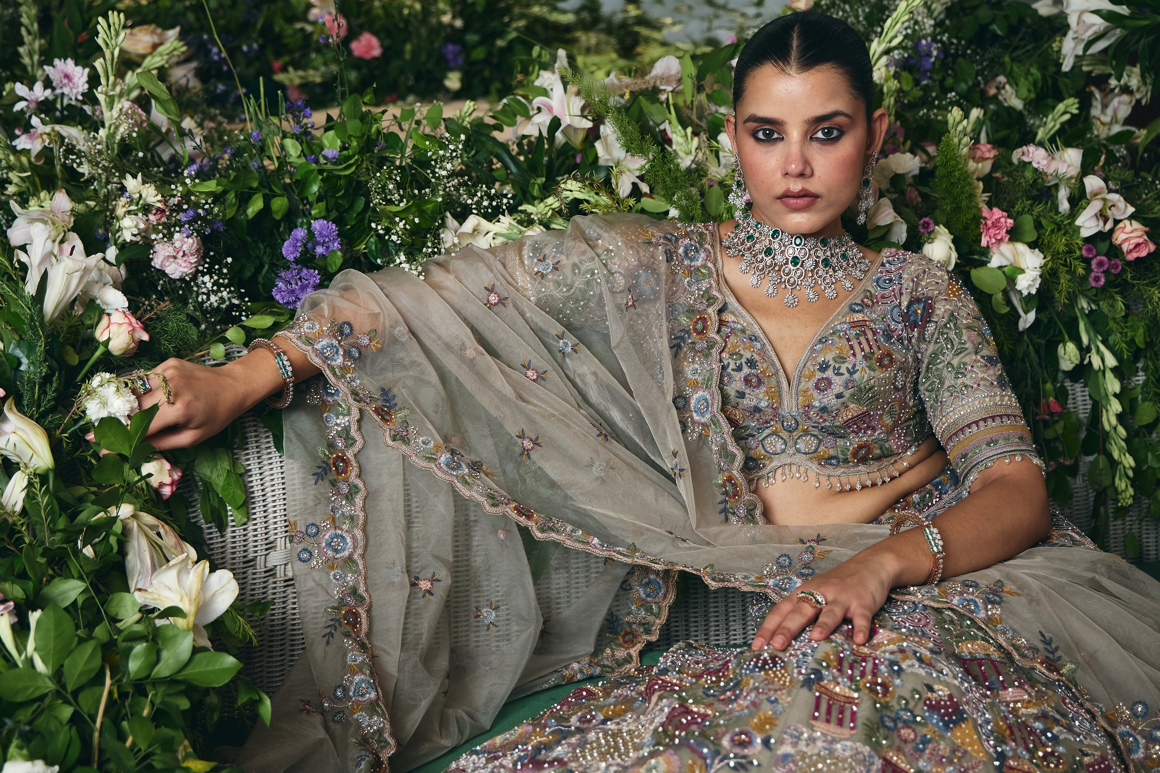 Enchanted Meadow Couture Lehenga