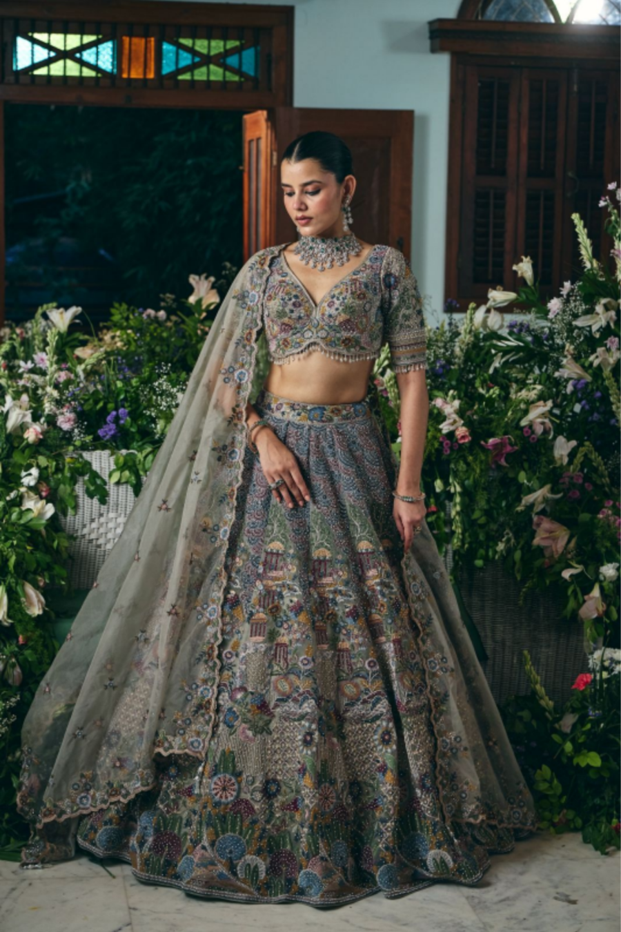 Enchanted Meadow Couture Lehenga