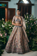 Blush Aura Couture Spring Bloom Lehenga