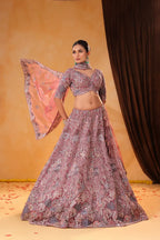 Sitara Noor – Lavender Thread & Sequin Work Lehenga