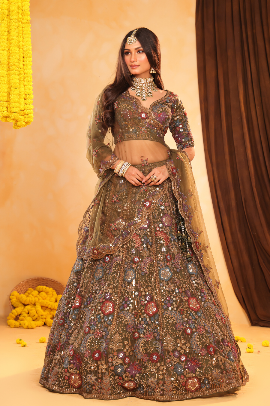 Heer – Bloom in Olive Grace