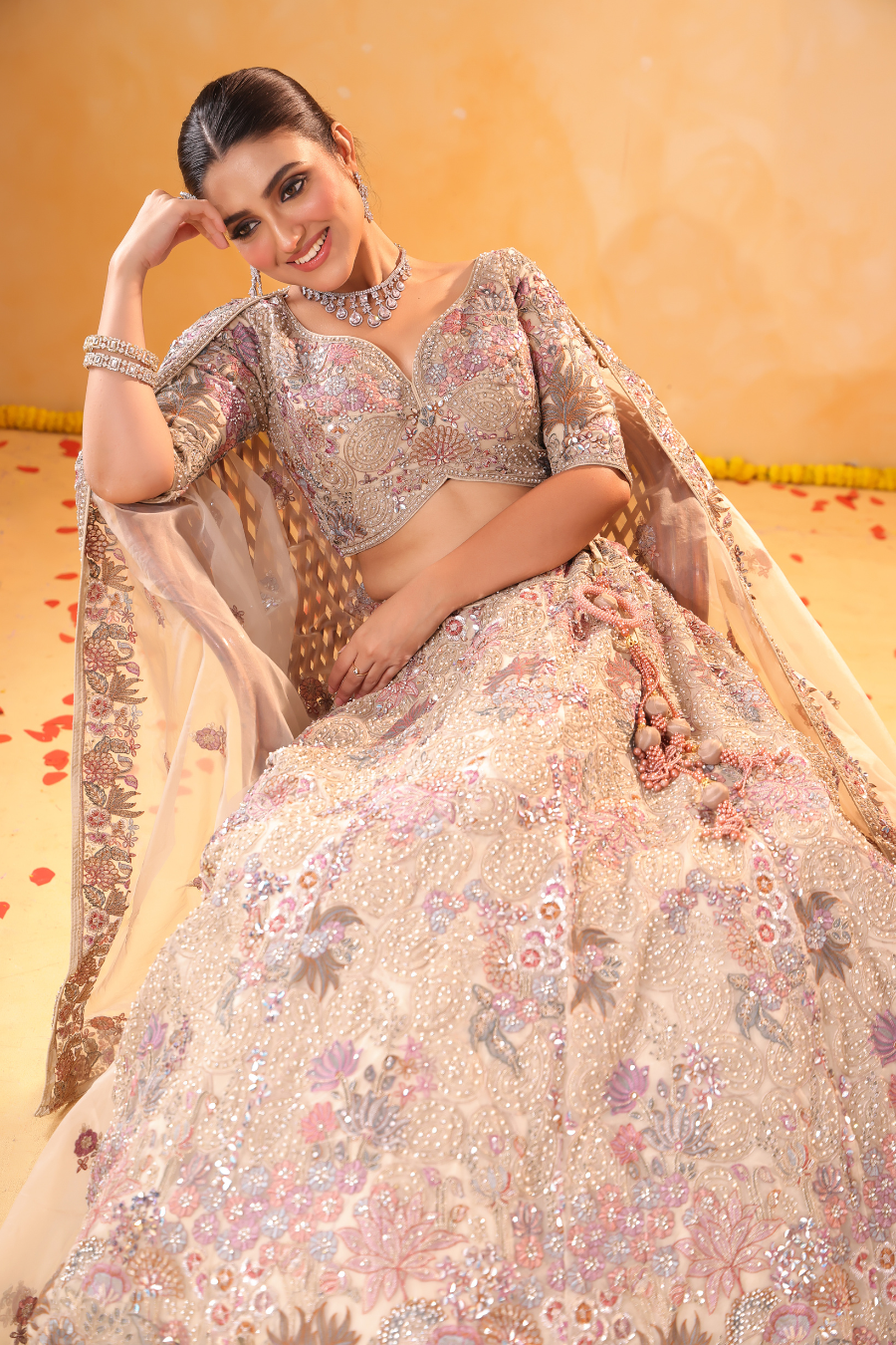 Beige Reverie – Classic Neutral Lehenga