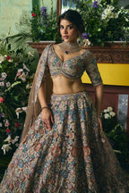 Designer Pastel Floral Lehenga Choli – Perfect for Bridesmaid & Reception