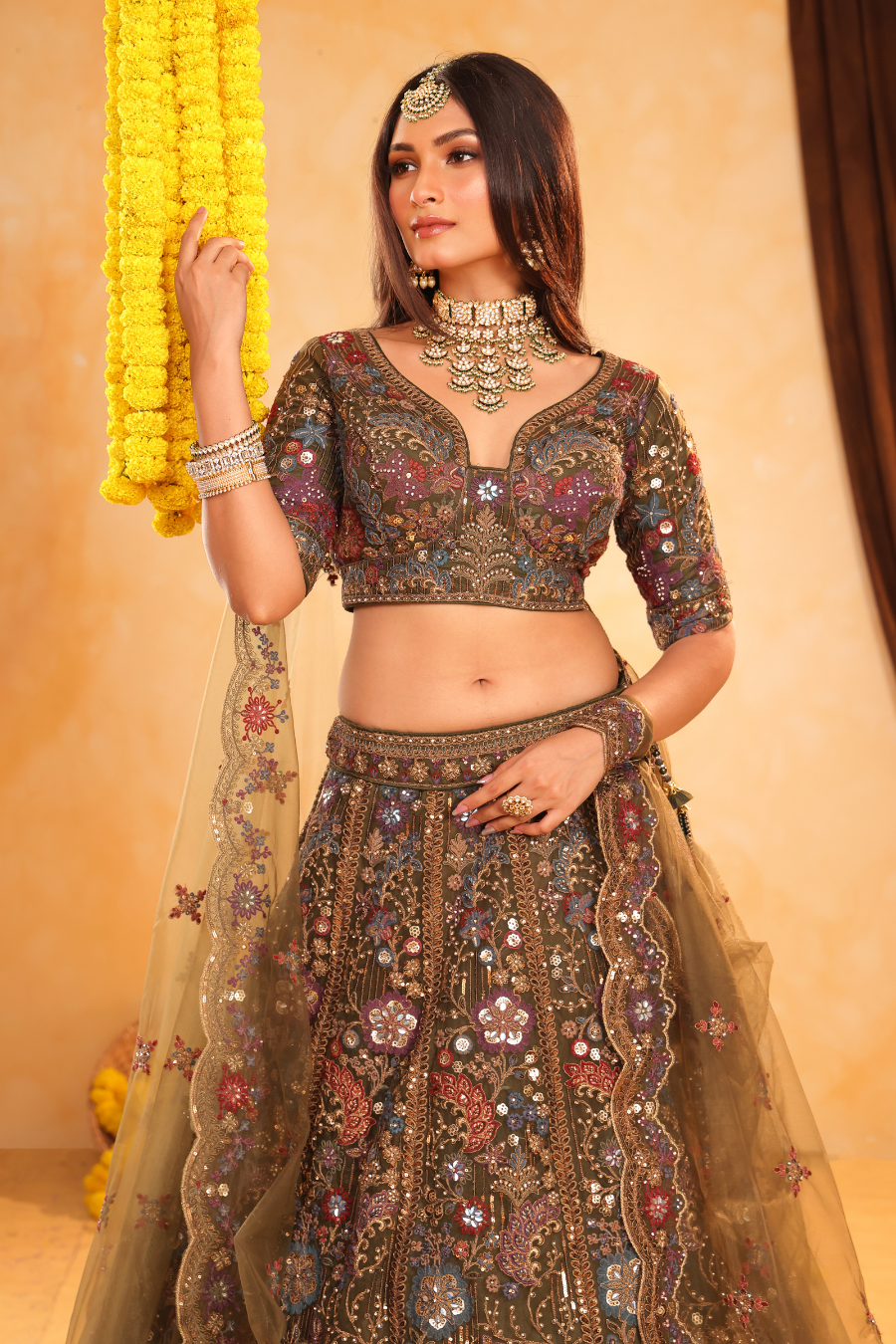Heer – Bloom in Olive Grace