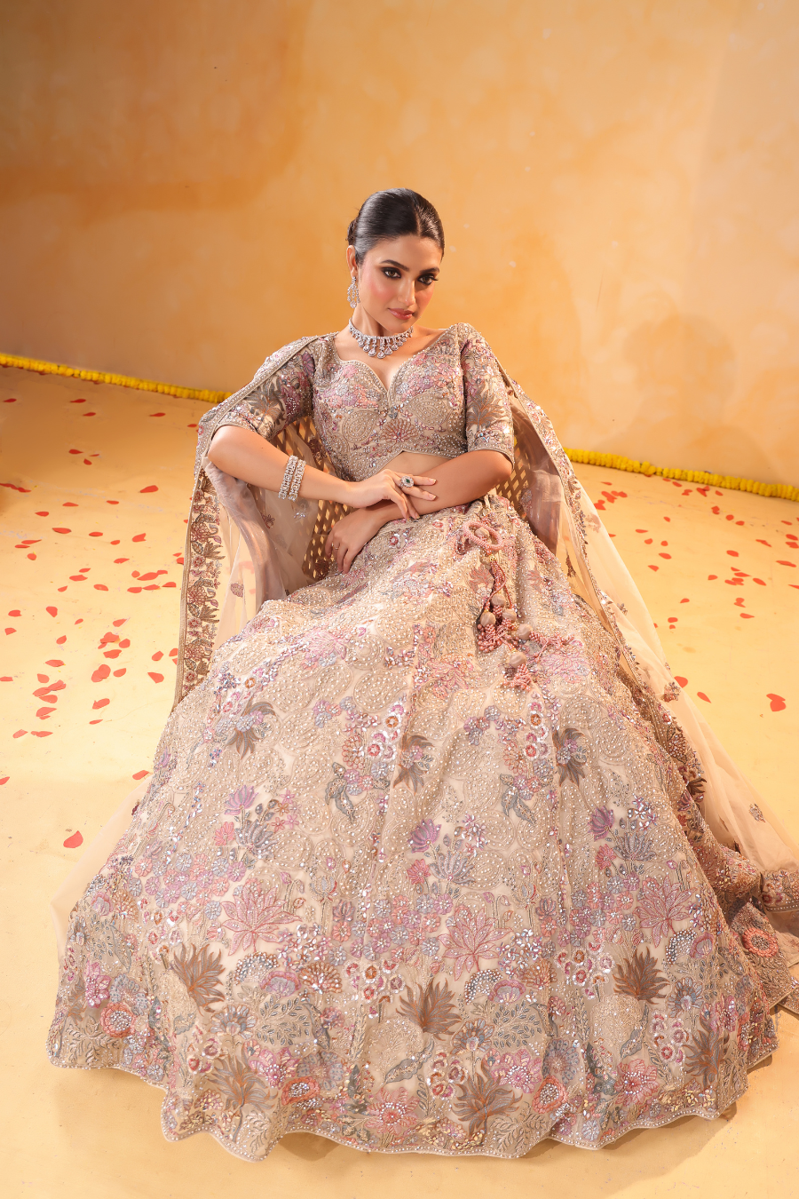 Beige Reverie – Classic Neutral Lehenga