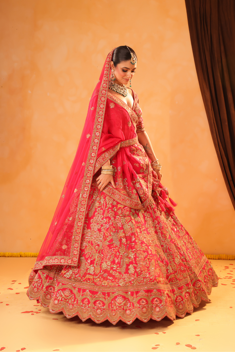 Peacock Riwaayat – Rani Pink Bridal Lehenga