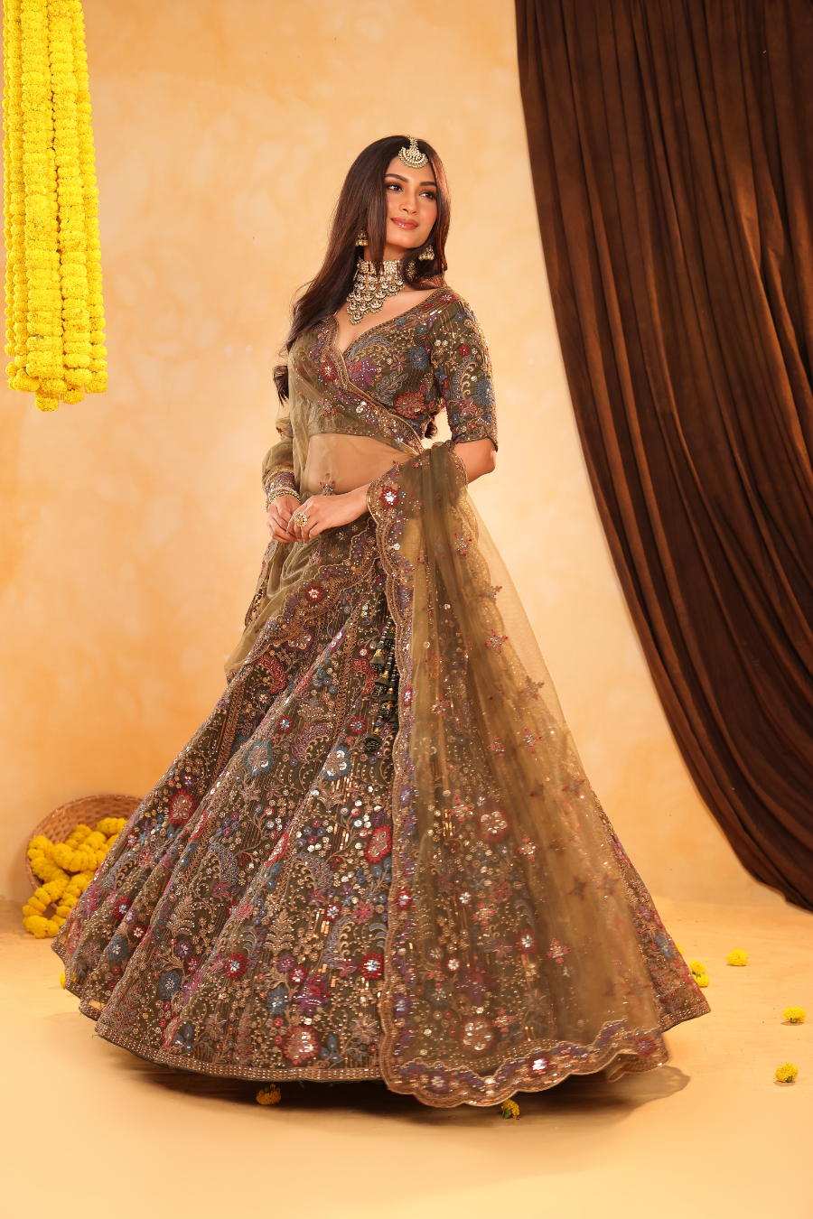 Heer – Bloom in Olive Grace