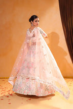 Ivory Bloom – Zari & Sequin Embroidered Lehenga