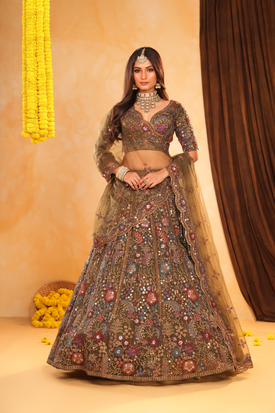 Heer – Bloom in Olive Grace