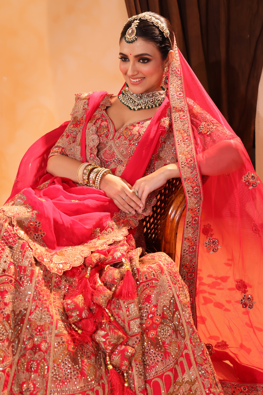 Heer – Ridayam Rani Pink Lehenga with Zari & Sequin Elegance