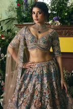 Designer Pastel Floral Lehenga Choli – Perfect for Bridesmaid & Reception