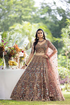 Rustic Vantara Bloom Lehenga
