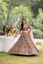 Rustic Vantara Bloom Lehenga