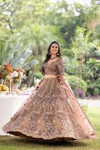 Rustic Vantara Bloom Lehenga