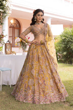 Sunrise Flora Majesty Artisan Embroidered Lehenga