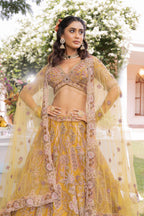 Sunrise Flora Majesty Artisan Embroidered Lehenga