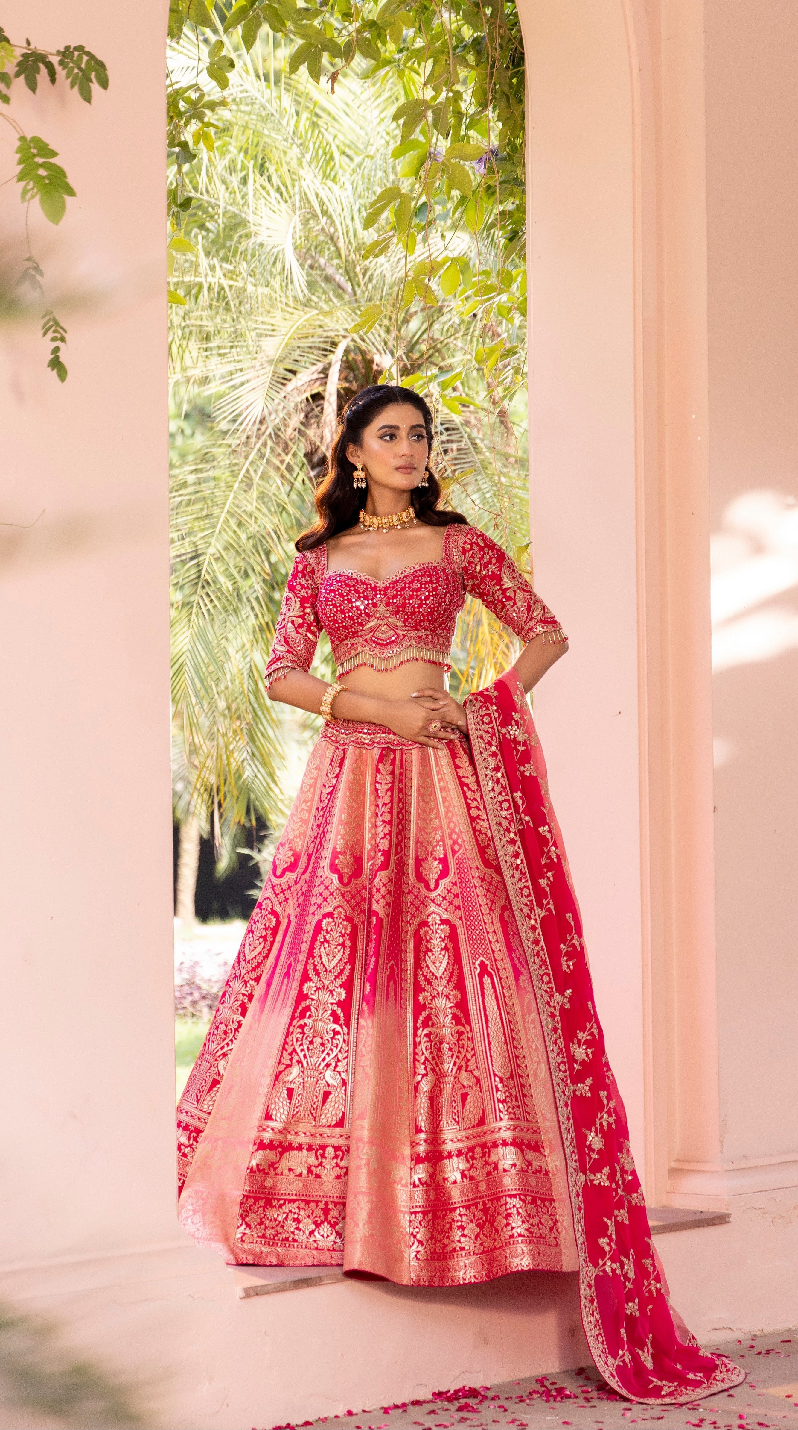Rosette Rani Royale Banarasi Bridal Lehenga
