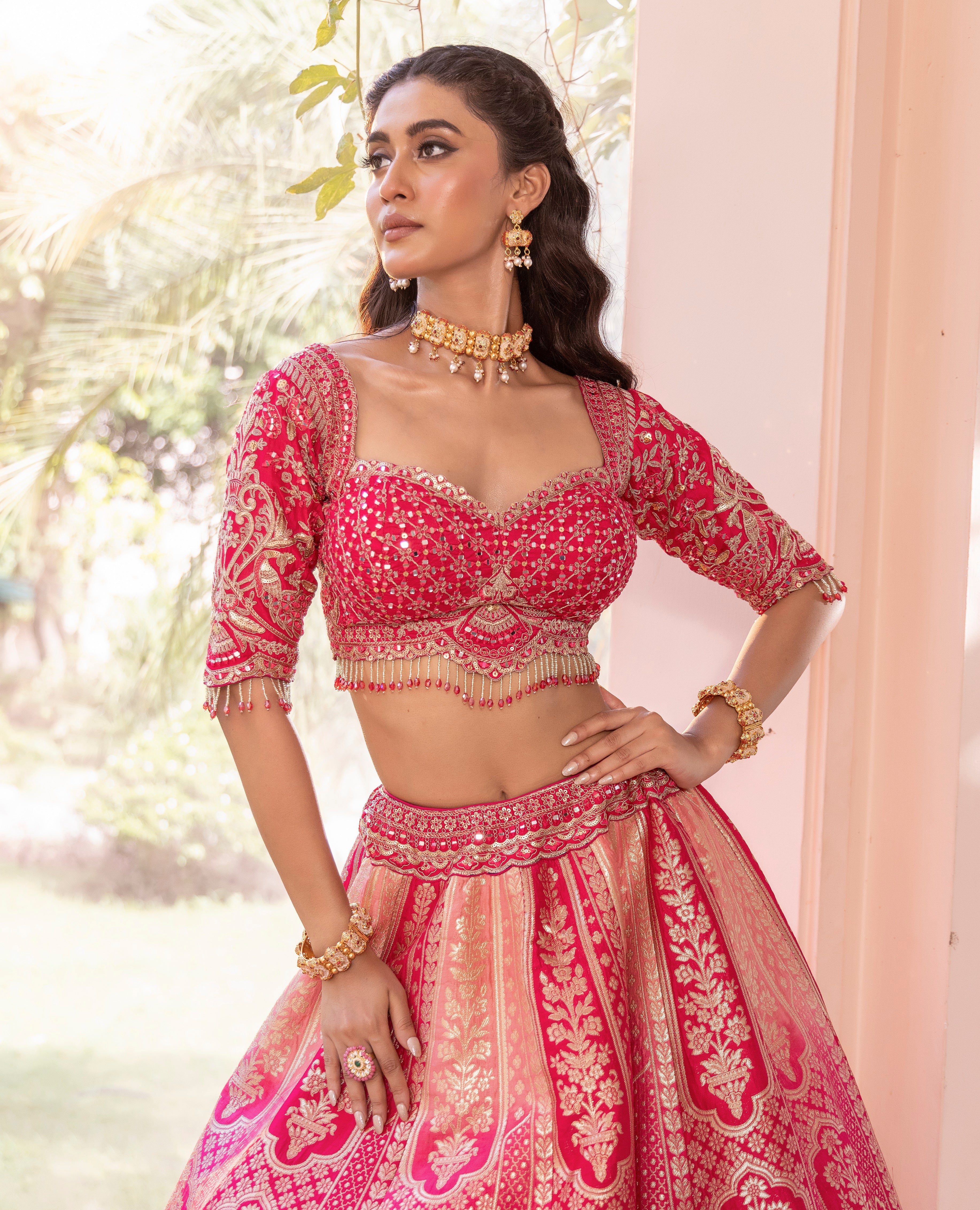 Rosette Rani Royale Banarasi Bridal Lehenga