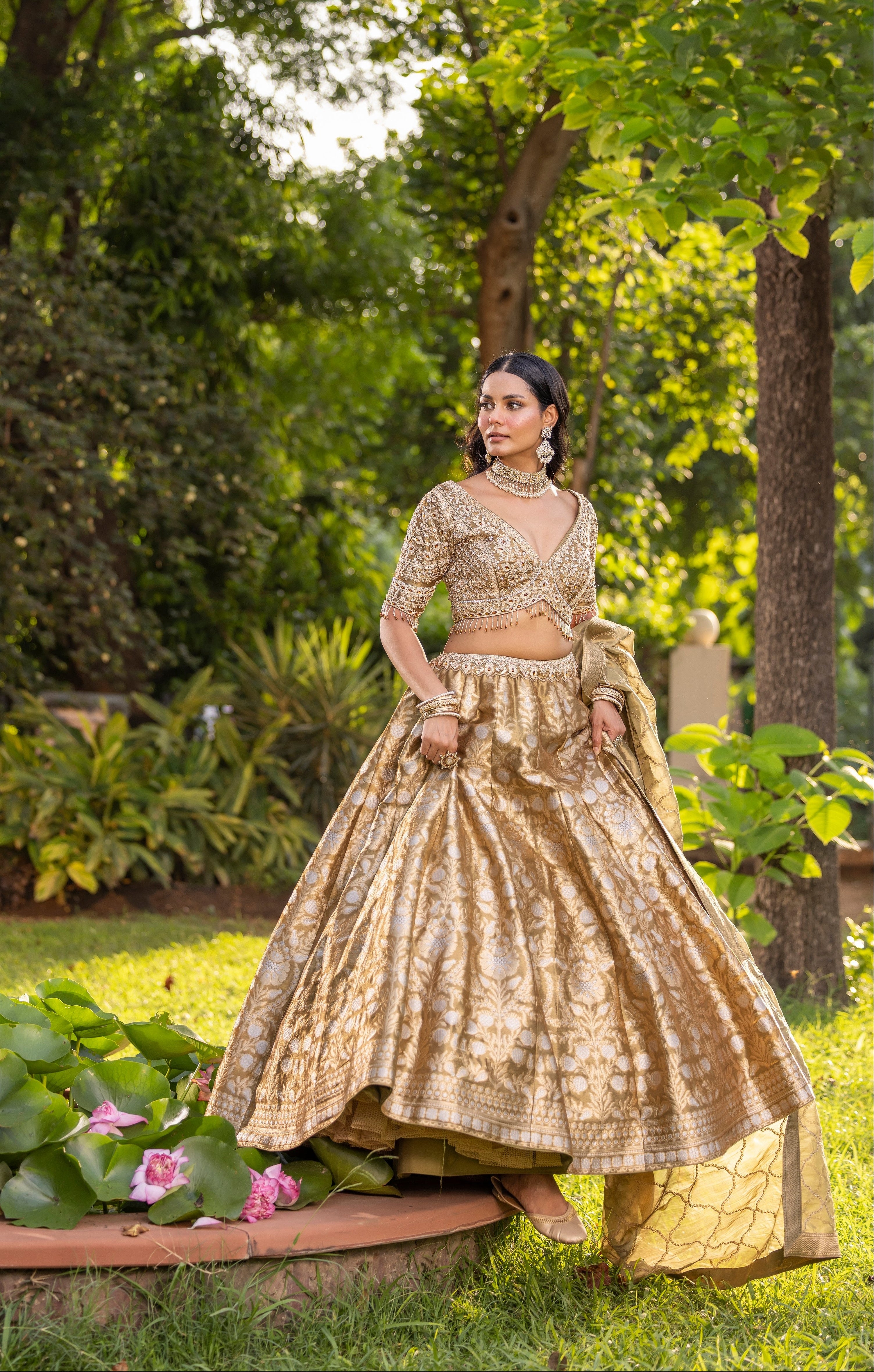 Regal Sunehri Royale Banarasi Bridal Lehenga