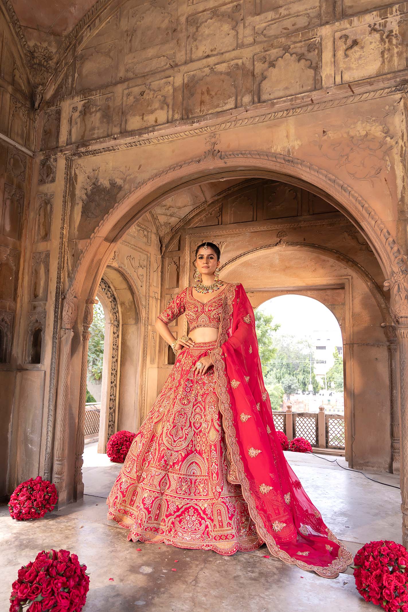 Rani Mahal Grandeur Zardosi Wedding Ensemble