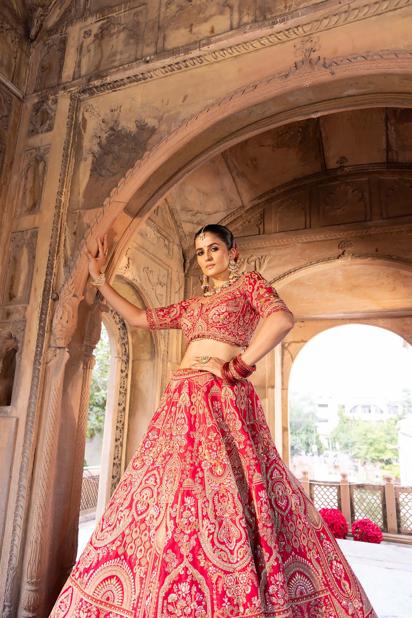 Rani Mahal Grandeur Zardosi Wedding Ensemble