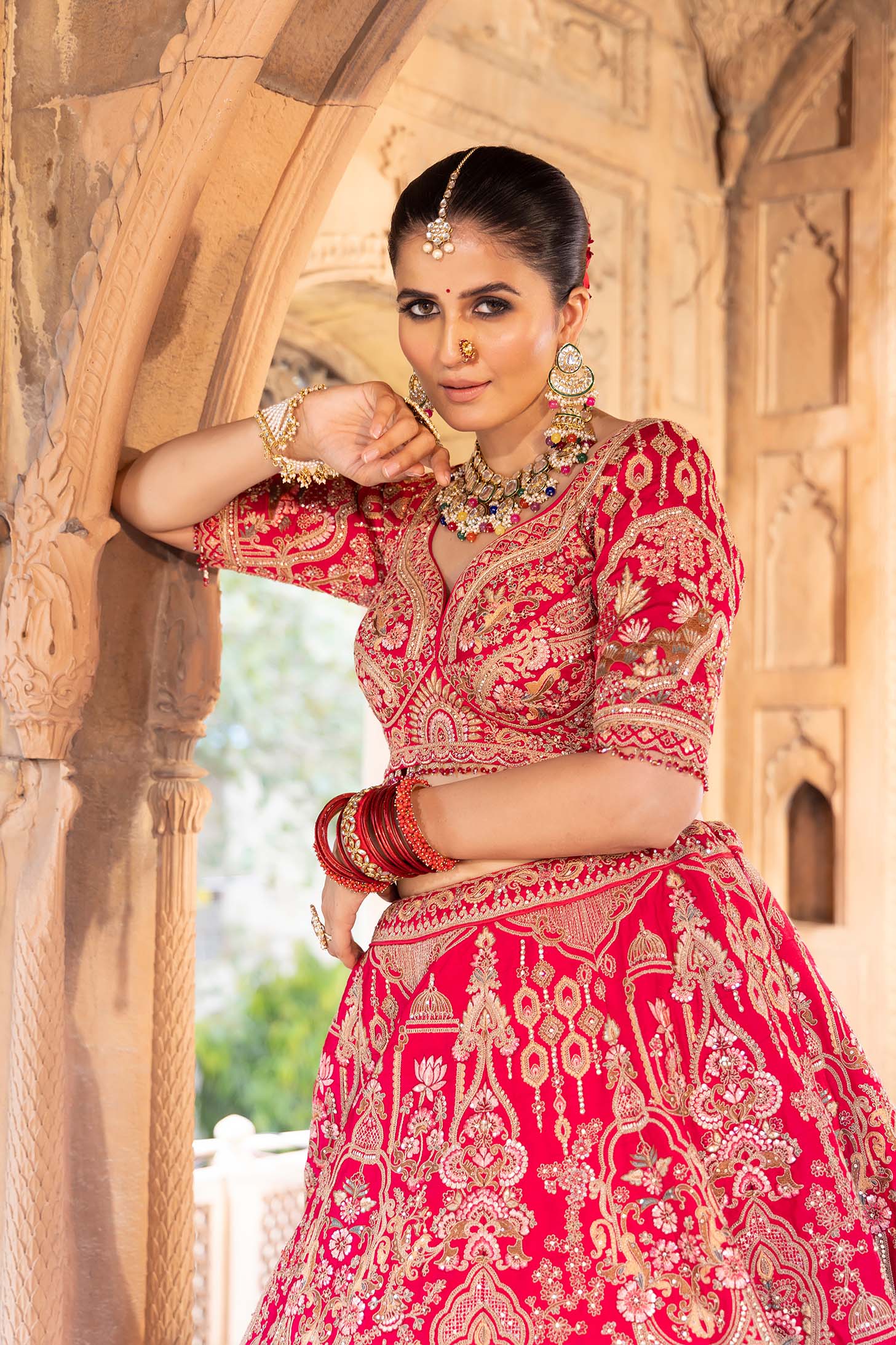 Rani Mahal Grandeur Zardosi Wedding Ensemble