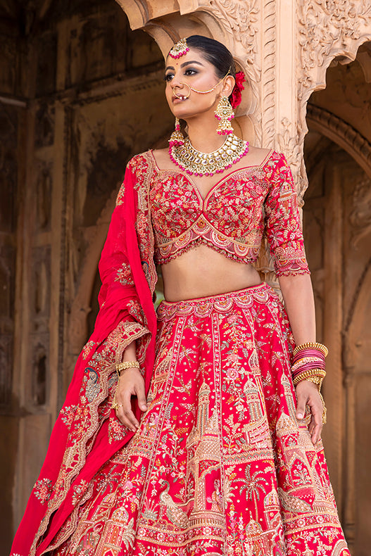 Golden Radiance Bridal Lehenga