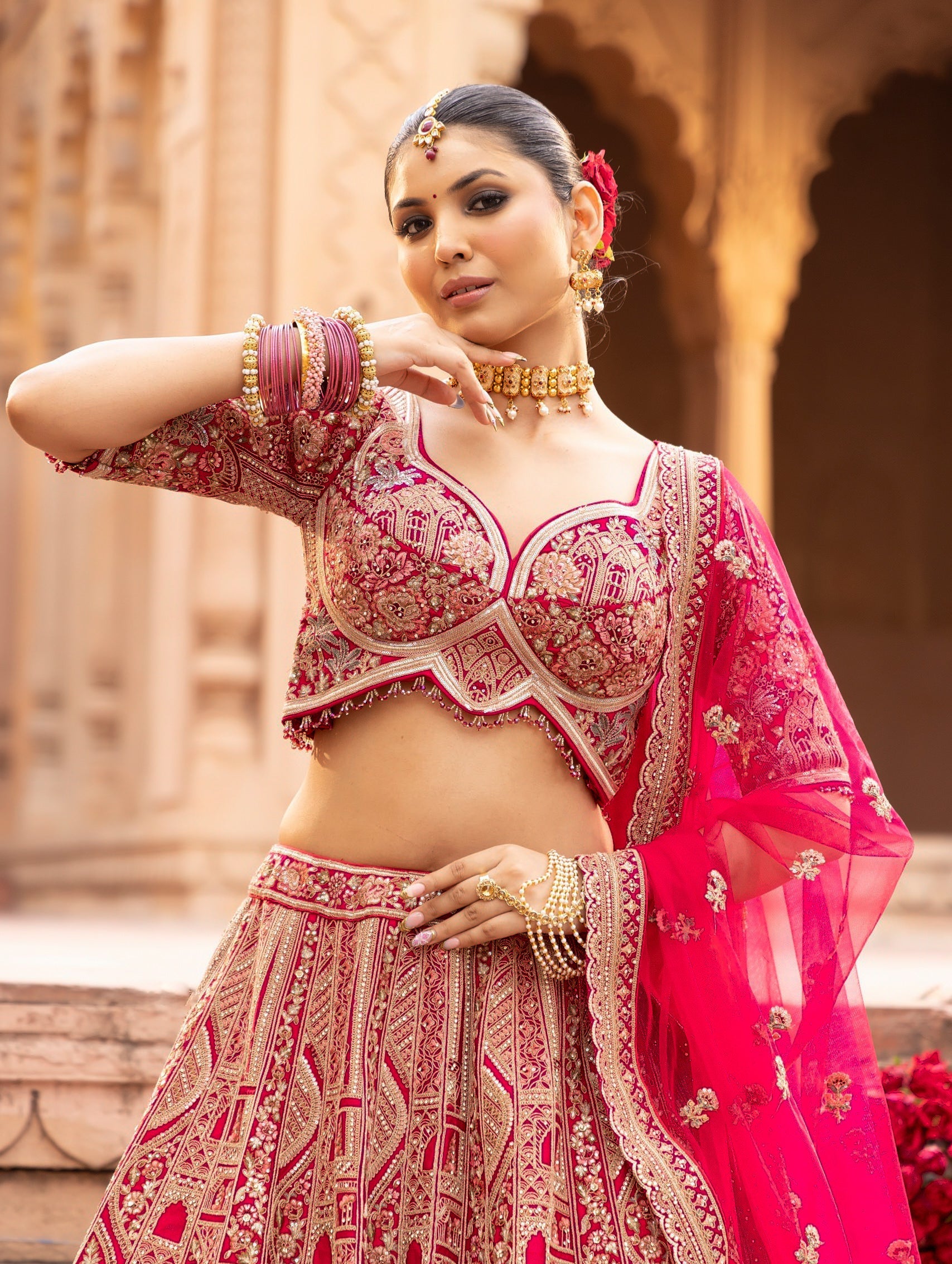 Majestic Bridal Glow Lehenga