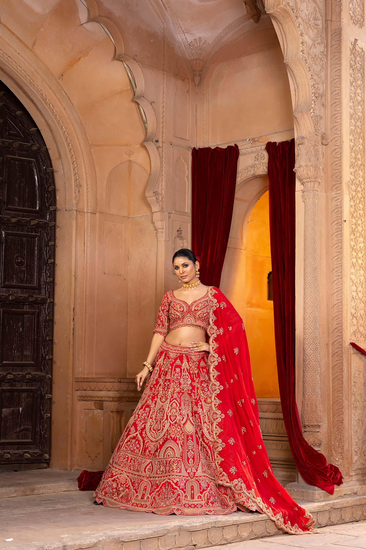 Ruby Opulence Royale Bridal Lehenga