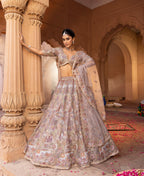 Blush Mirage Royal Couture Floral Lehenga