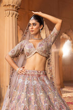Blush Mirage Royal Couture Floral Lehenga