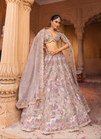 Blush Mirage Royal Couture Floral Lehenga