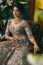 Designer Pastel Floral Lehenga Choli – Perfect for Bridesmaid & Reception