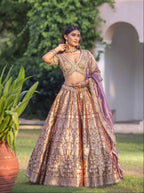 Gilded Orchid Dynasty Silk Bridal Ensemble