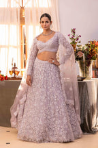 Lavender Embellished Lehenga