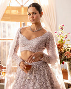 Lavender Embellished Lehenga