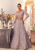 Lavender Embellished Lehenga