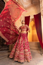 Maroon Regal Lehenga